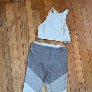 Outdoor voices gray 2 piece outfit